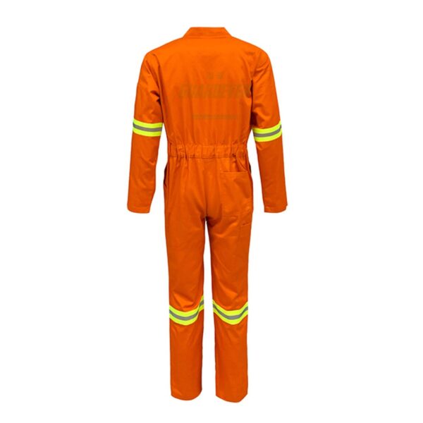 Construction Worker Reflective Hi Vis Safety Work Coverall With Two Pockets On The Chest  Workwear Clothes - Image 2