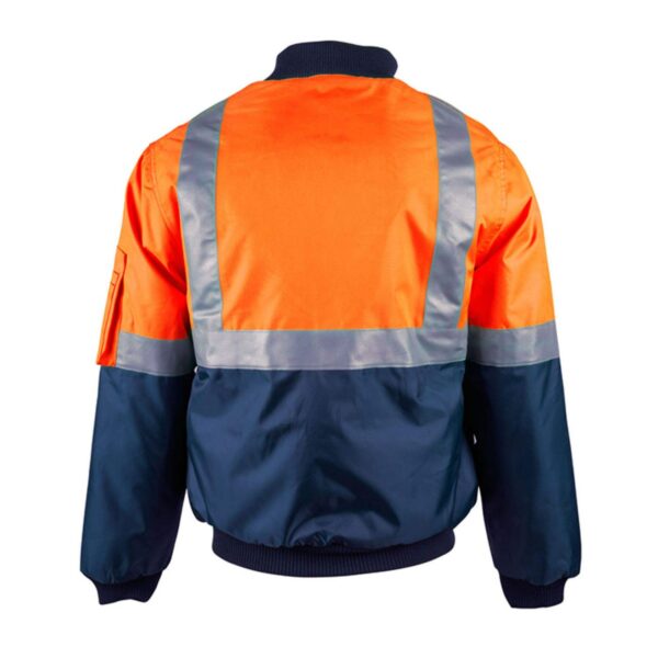 Hot Sale Low Price Custom Logo Traffic Railway Road Workwear Hi Vis Bomber Jackets - Image 4