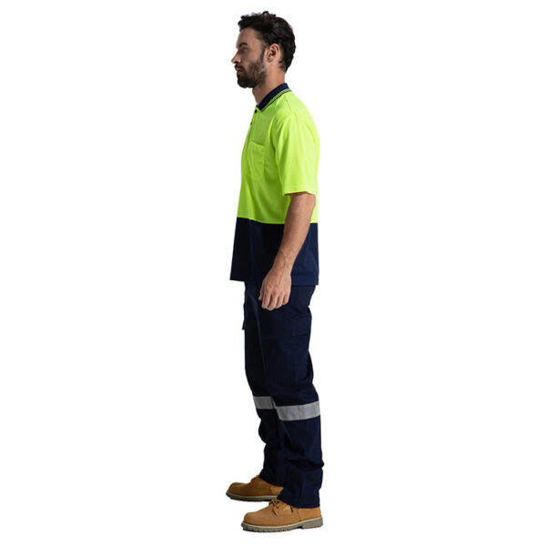 Hi Vis Two Tone Birdeye Quick Dry Workwear safety mining Security Short Sleeves Polo shirts - Image 5