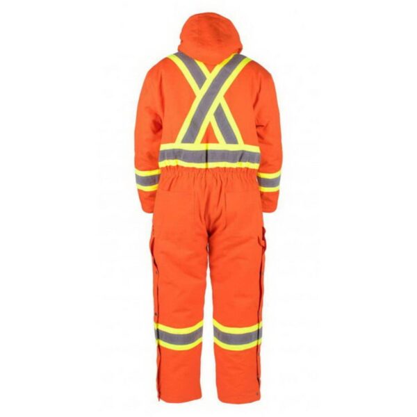 Custom Cotton Twill Fiberfill Insulated Winter Coveralls Warm Cold Weather Unisex Cold Storage Coldproof Windproof Overall - Image 3